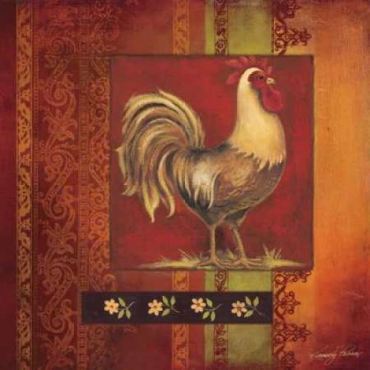 Murano Rooster I Poster Print by Kimberly Poloson - Item # VARPDXPOL140